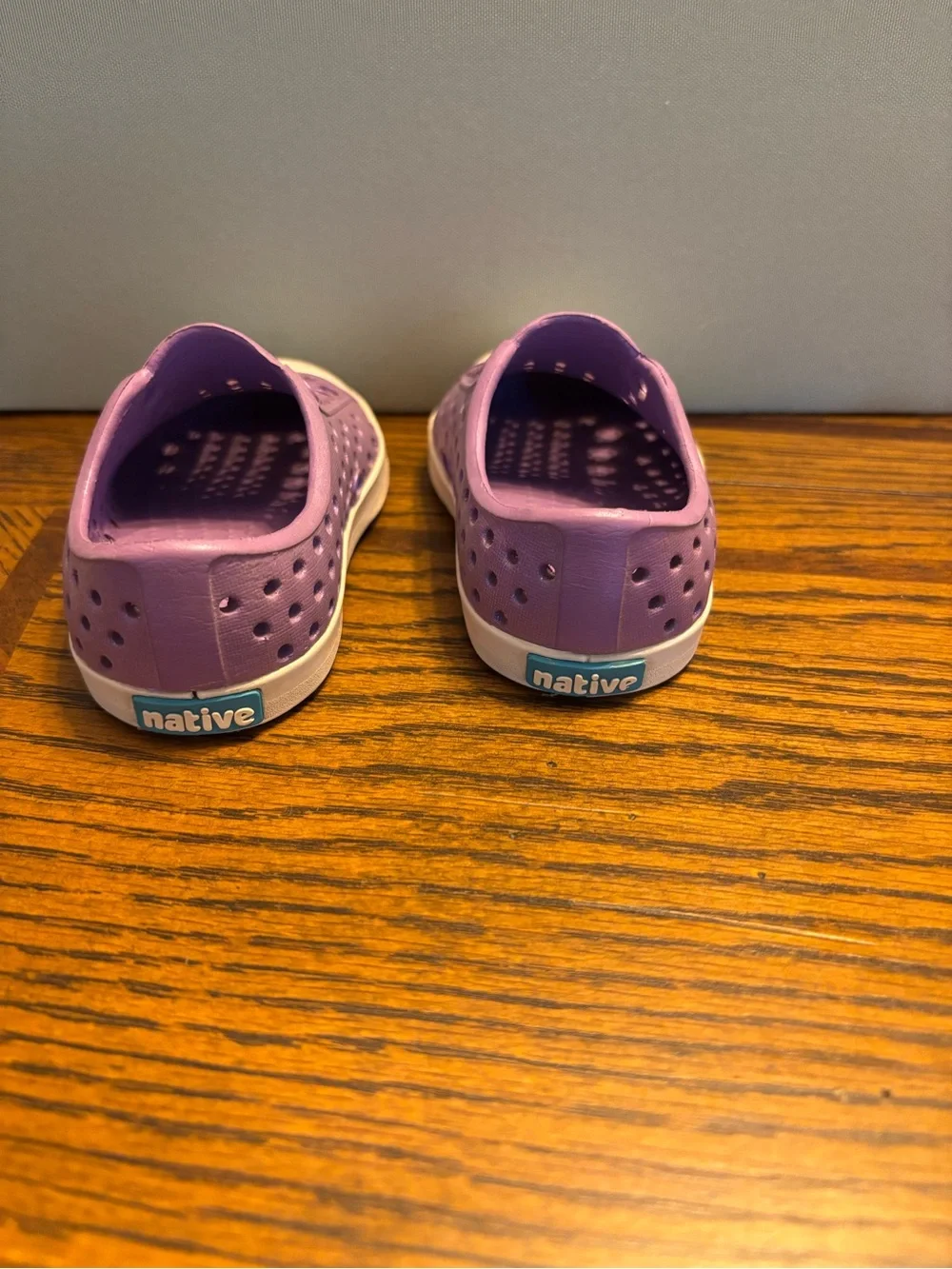 Native Kids Slip-On Water Shoes in Lavender with Cream Toe